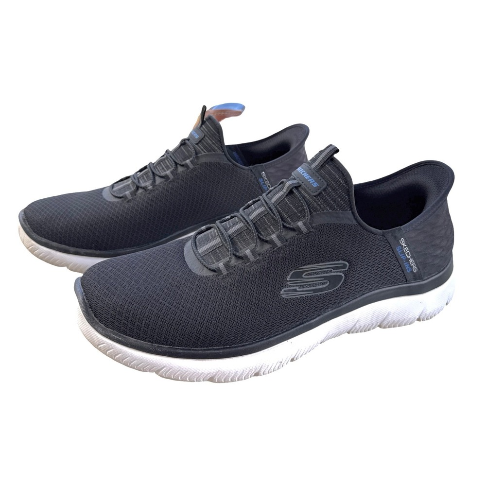 Skechers Hands Free Slip-ins Summits High Range Men's 10.5 Wide Black Sneakers
